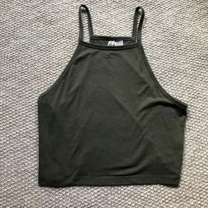 Green Cami Tank Top